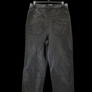 X Element Motorcycle Womans Leather Pants Black  Hight Rise Size 30 x  33